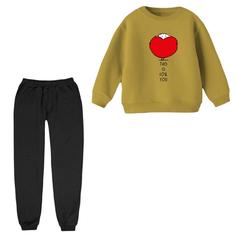 ست سویشرت و شلوار راحتی بچگانه مدل قلب 