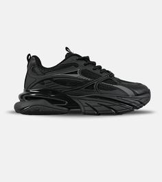 کفش کتانی مردانه و زنانه مشکی خاکستری BALENCIAGA runner sneaker مدل 7891