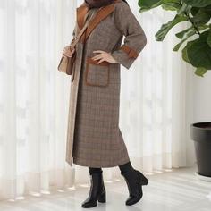 پالتو پشمی زنانه جنس توئیت پشمی فری سایز 38 تا 48