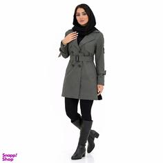 بارانی زنانه السانا مدل نیکدل کد 230302 رنگ مدادی