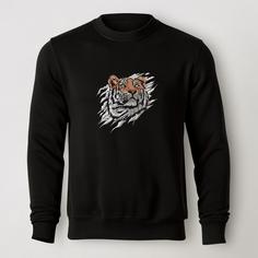 سویشرت دورس مشکی طرح ببر -Tiger | استایل اسپرت | کد B016