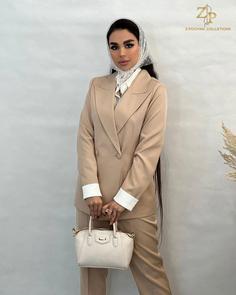 کت و شلوار زنانه کلاسیک کرپ کالین