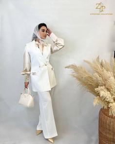 ست وست و شلوار زنانه کرپ مجلسی ماهلی