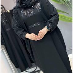 مانتو عبایی مه لقا زیبا جنس الیزه
