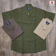 پیراهن آستین کوتاه مردانه کتان M-2XL قواره دار