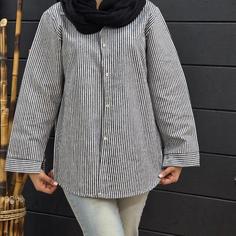 مانتو راه راه زنانه دخترانه لنین 