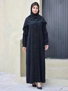 مانتو عبایی جیب دار زنانه مدل آفاق