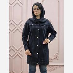 مانتو جین زنانه مشکی و ذغالی 