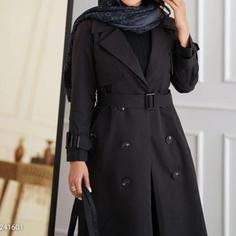 بارانی کتان آستردار زنانه