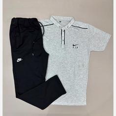 ست تیشرت و شلوار یقه فرنچ مردانه(XL/2XL)