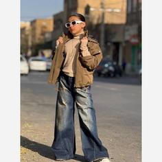 شلوار شافل بگ دخترانه