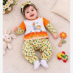 ست بولیز شلوار بچگانه،جنس نخی اعلا،کار وارداتی،دارای 3 سایز،مناسب سن 6 ماه تا 2 سال و نیم