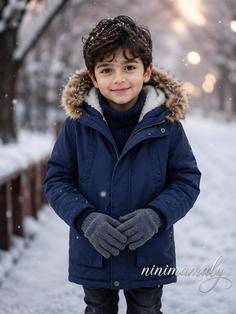 کاپشن اورجینال روسی با کلاه خزدار و داخل ببعی کد ۲۳۷