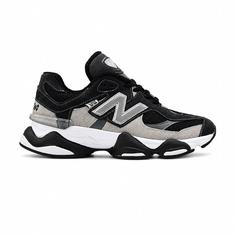 کفش و کتانی مردانه چرم طبیعی مدل نیوبالانس 9060 NEW BALANCE رنگ مشکی طوسی کد 4114