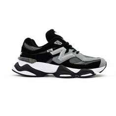 کفش و کتانی مردانه چرم طبیعی مدل نیوبالانس 9060 NEW BALANCE رنگ مشکی طوسی کد 4112