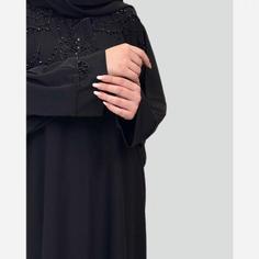 مانتو عبایی جواهر دوزی قلب وبال