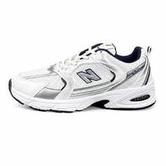 کفش کتونی مردانه مدل نیوبالانس530 سفید سرمه ای New BALANCE530