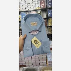 پیراهن مردانه چهارخونه ریز نقره آبی درجه عالی کد 10