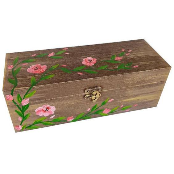 جعبه چوبی مدل سنتی طرح گل کد WB12|دیجی‌کالا