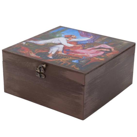 جعبه چوبی مدل سنتی طرح نگارگری کد 1|دیجی‌کالا