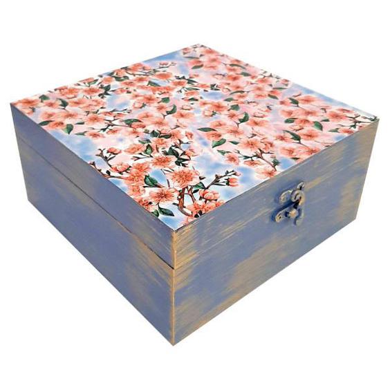 جعبه هدیه مدل هنری طرح شکوفه های گیلاس کد WB60|دیجی‌کالا