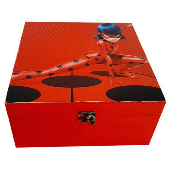 جعبه هدیه مدل کارتونی طرح دختر کفشدوزکی کد BB92|دیجی‌کالا
