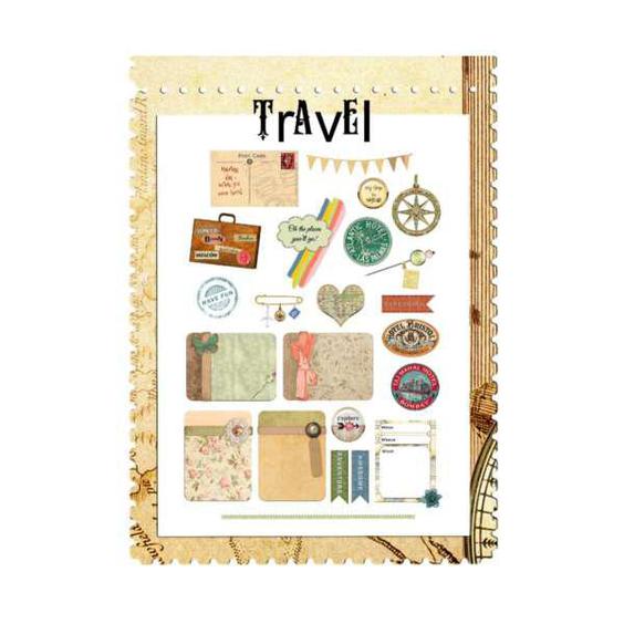 کارت پستال مدل مسافرتی اسکراپ بوک|دیجی‌کالا