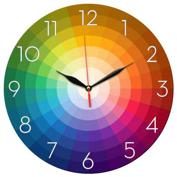 ساعت دیواری مدل 1110 طرح چرخه رنگ|دیجی‌کالا