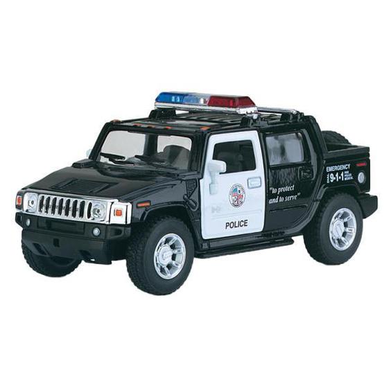 ماشین بازی کینزمارت مدل هامر پلیس 2005 Hummer H2 SUT (Police) کد KT5097P|دیجی‌کالا