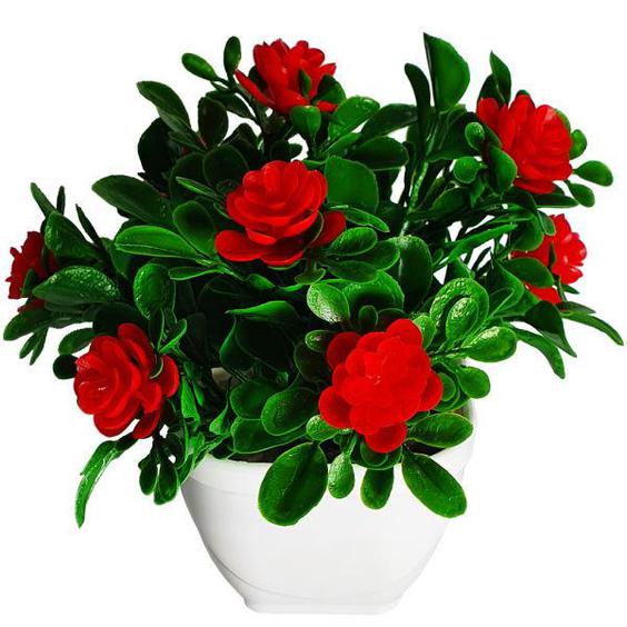 گلدان به همراه گل مصنوعی مدل Z16|دیجی‌کالا