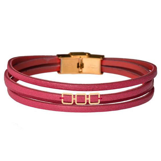 دستبند طلا 18 عیار زنانه کرابو طرح هندسی مدل Kr101081|دیجی‌کالا