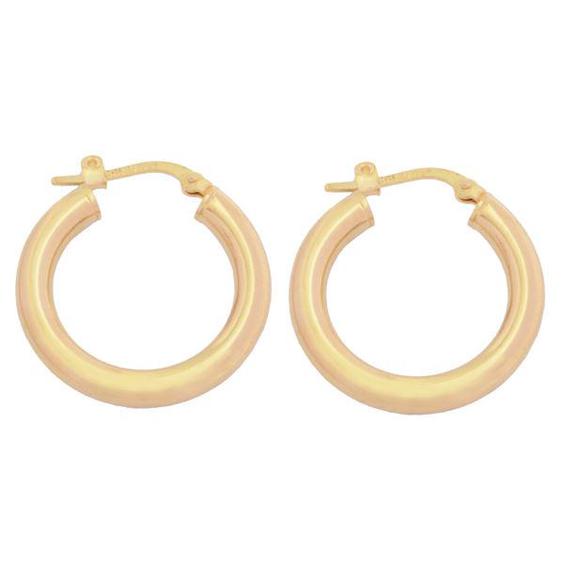 گوشواره طلا 18 عیار زنانه طلای مستجابی مدل حلقه ای آینه ای کد 19|دیجی‌کالا