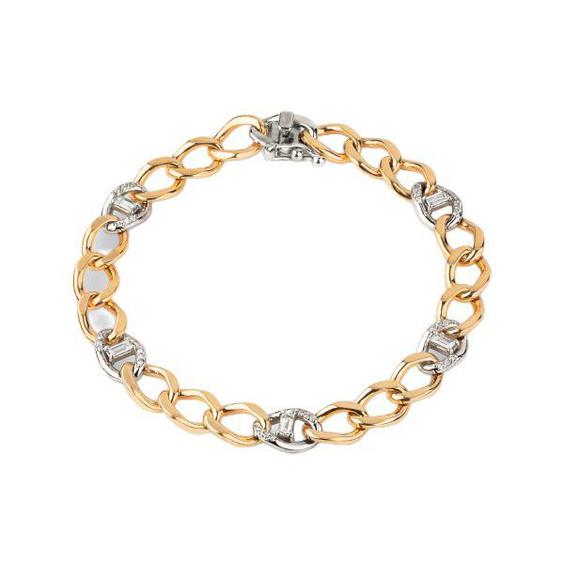 دستبند طلا 18 عیار زنانه مدل اعیان 1830|دیجی‌کالا