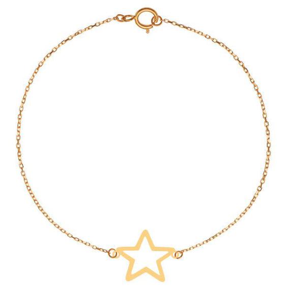 پابند طلا 18 عیار زنانه کرابو طرح ستاره مدل Kr2056|دیجی‌کالا