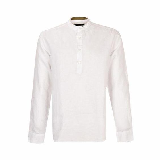 پیراهن آستین بلند مردانه بادی اسپینر مدل 4195 کد 2 رنگ سفید|دیجی‌کالا