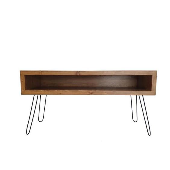 میز تلویزیون مدل چوبی با پایه فلز|دیجی‌کالا