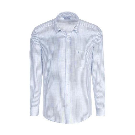 پیراهن آستین بلند مردانه ال سی من مدل 02181291-blue 181|دیجی‌کالا
