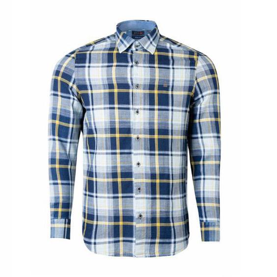 پیراهن آستین بلند مردانه ال سی من مدل چهارخانه کد 303022|دیجی‌کالا
