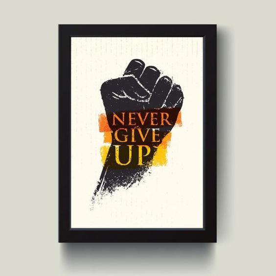 تابلو مدل Never give up کد G12-24|دیجی‌کالا