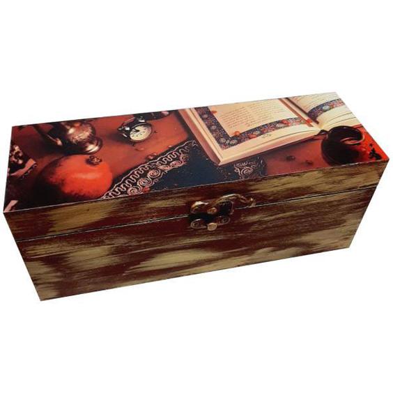 جعبه هدیه چوبی مدل شب یلدا کد ِ‌YB15|دیجی‌کالا