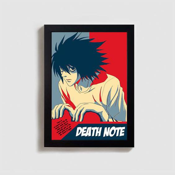 تابلو مدل انیمه دفترچه مرگ anime death note BL64|دیجی‌کالا
