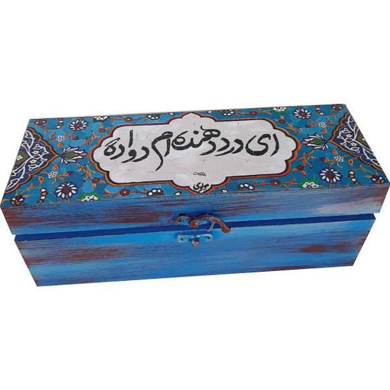 جعبه هدیه چوبی مدل سنتی طرح کاشی کد WB17|دیجی‌کالا