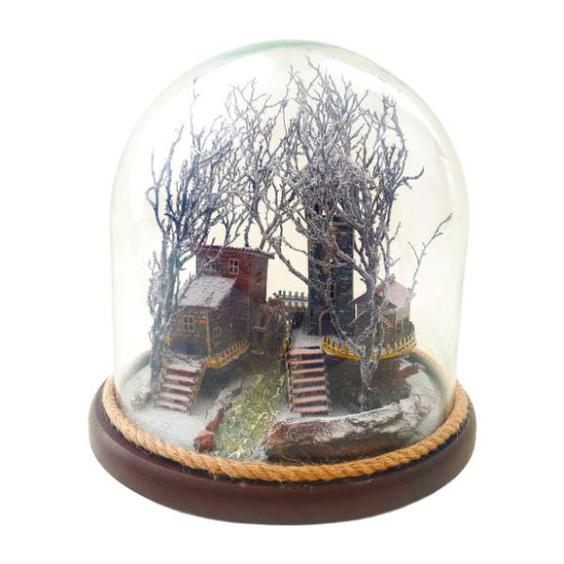 چراغ خواب مدل کلبه رویایی فصل زمستان طرح آسیاب کد 20cm|دیجی‌کالا