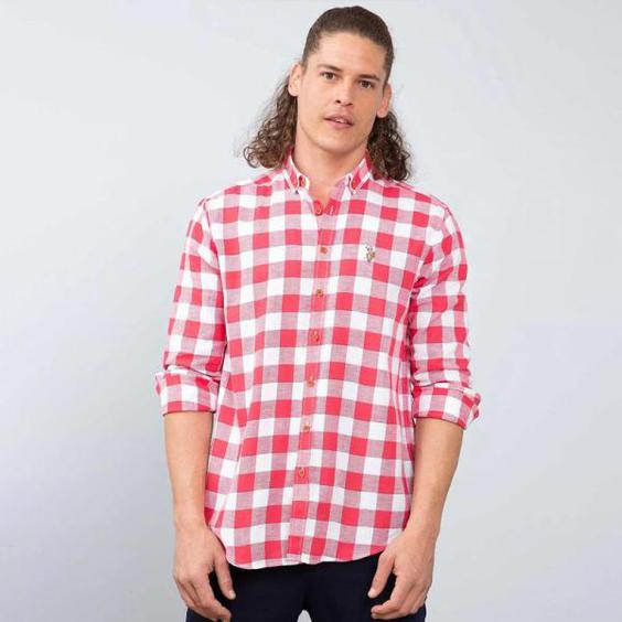 پیراهن آستین بلند مردانه یو اس پولو مدل 50199376-VR039|دیجی‌کالا