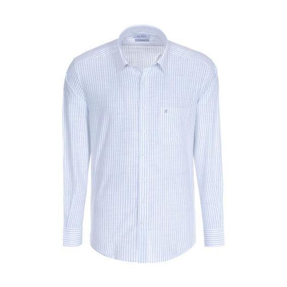 پیراهن آستین بلند مردانه ال سی من مدل 02181291-blue 176|دیجی‌کالا