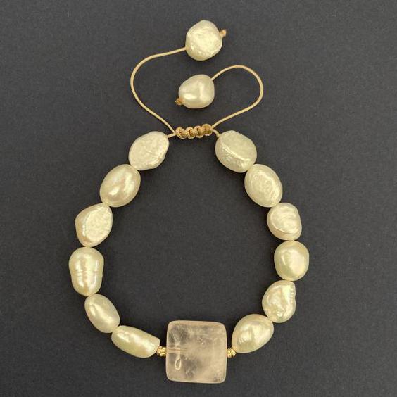 دستبند طلا 18 عیار زنانه الماسین آذر مدل QuartM01|دیجی‌کالا