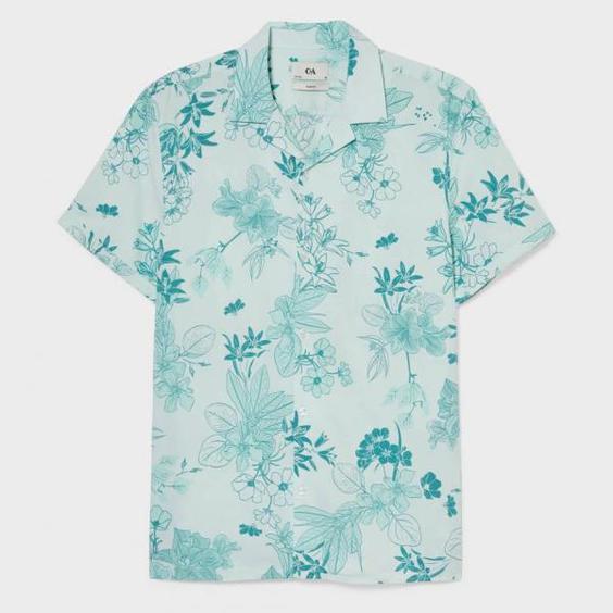 پیراهن آستین کوتاه مردانه سی اند ای مدل هاوایی C4|دیجی‌کالا