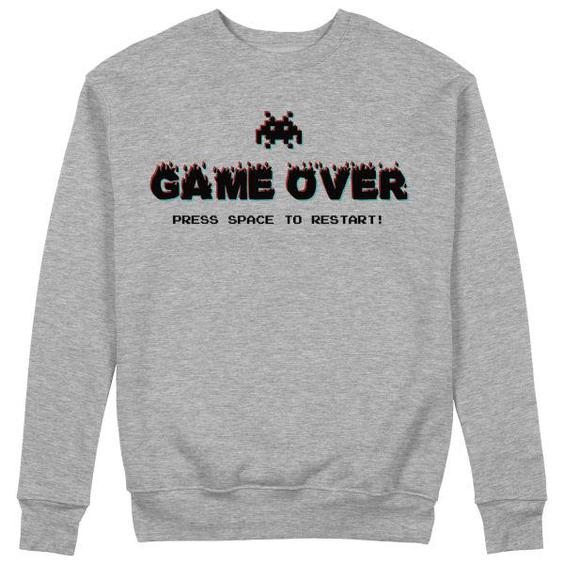 سویشرت مردانه طرح GAME OVER مدل G024G|دیجی‌کالا