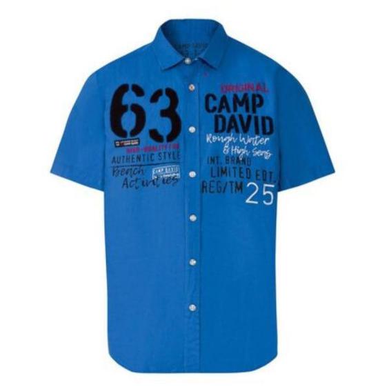 پیراهن آستین کوتاه مردانه کمپ دیوید مدل 2022k|دیجی‌کالا