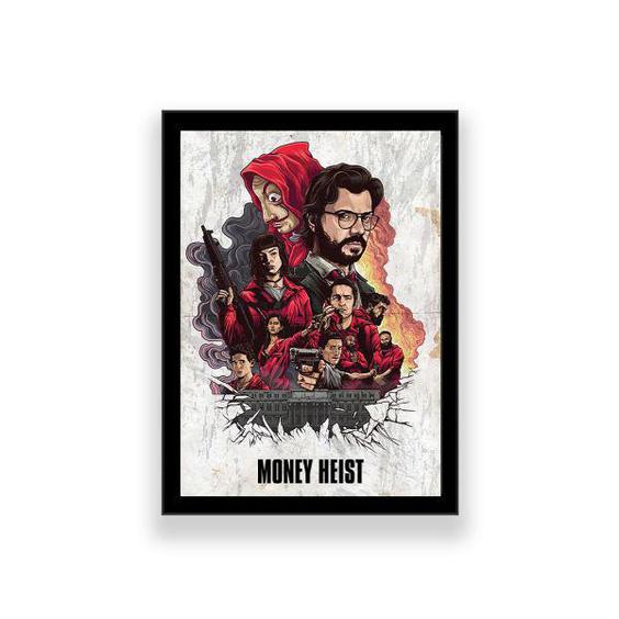 تابلو طرح فیلم Money Heist|دیجی‌کالا